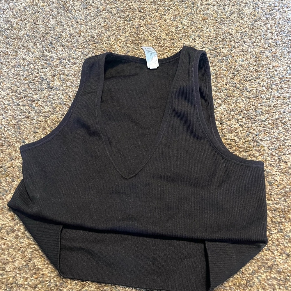 Cotton On Black V-Neck Tank Top